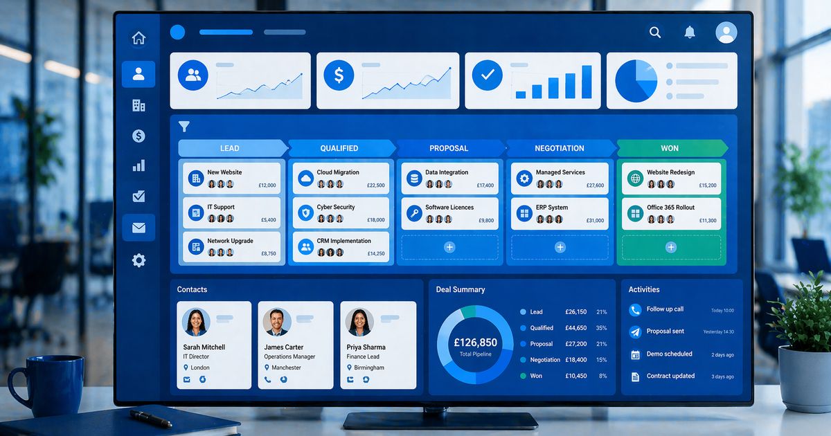 Why Every UK Business Needs a CRM in 2026 - Business Technology - Liquid ICT